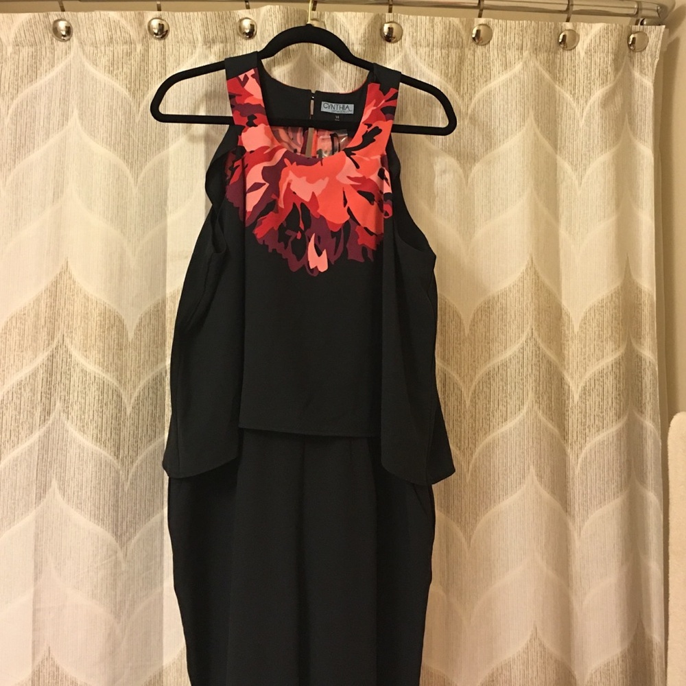 Cynthia Rowley Black and Red Jumpsuit